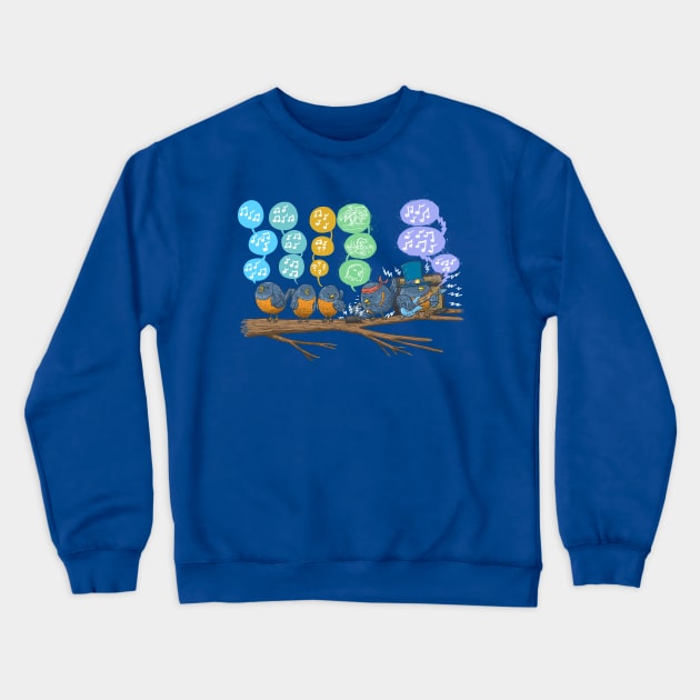 Spring Birds Crewneck Sweatshirt by nickv47